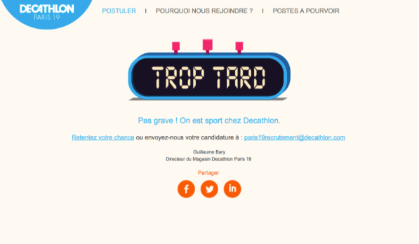 Recrutement Decathlon 3