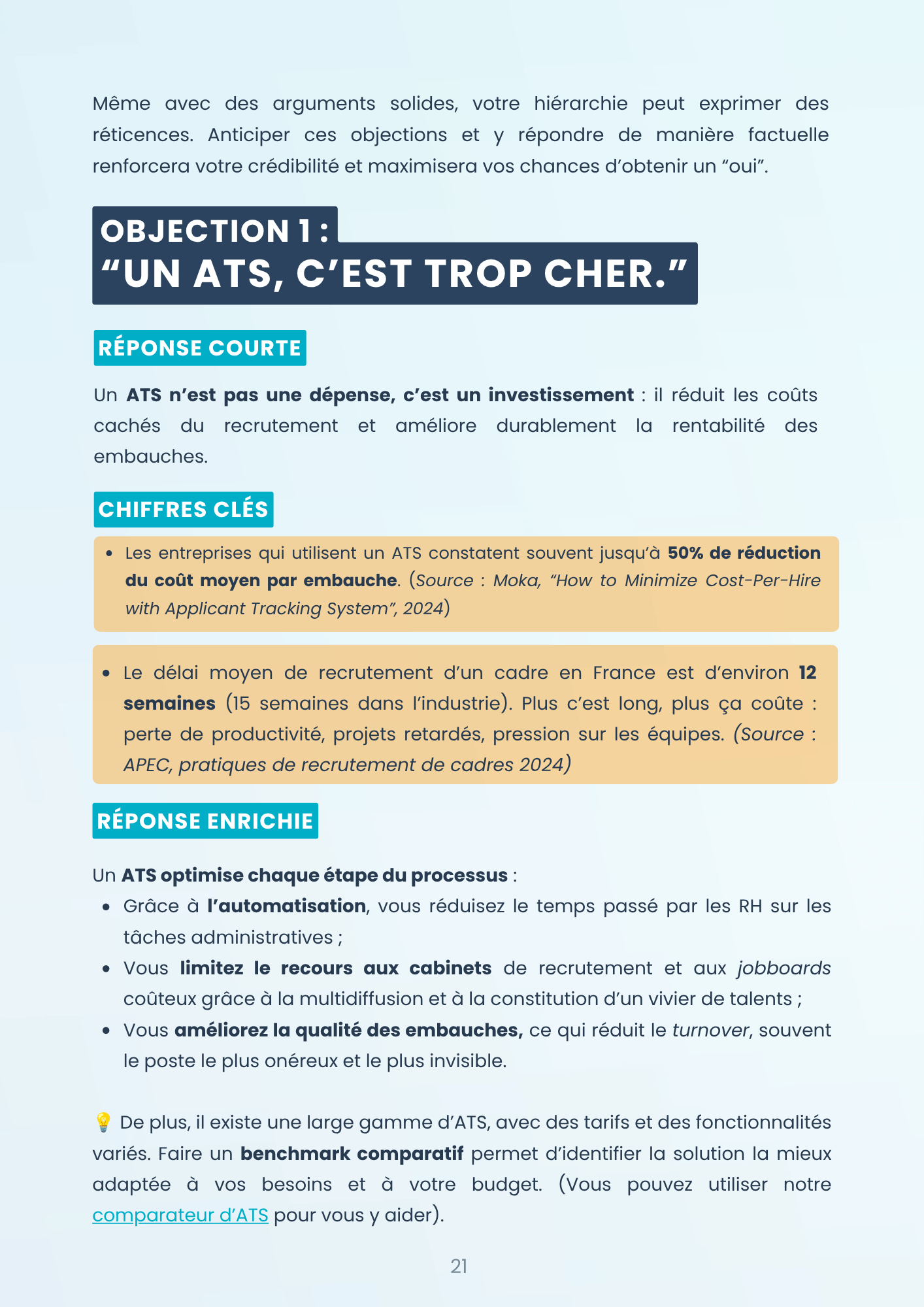 livre blanc convaincre hiérarchie investir ats extrait