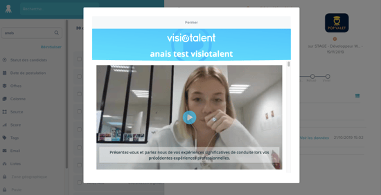 entretien vidéo