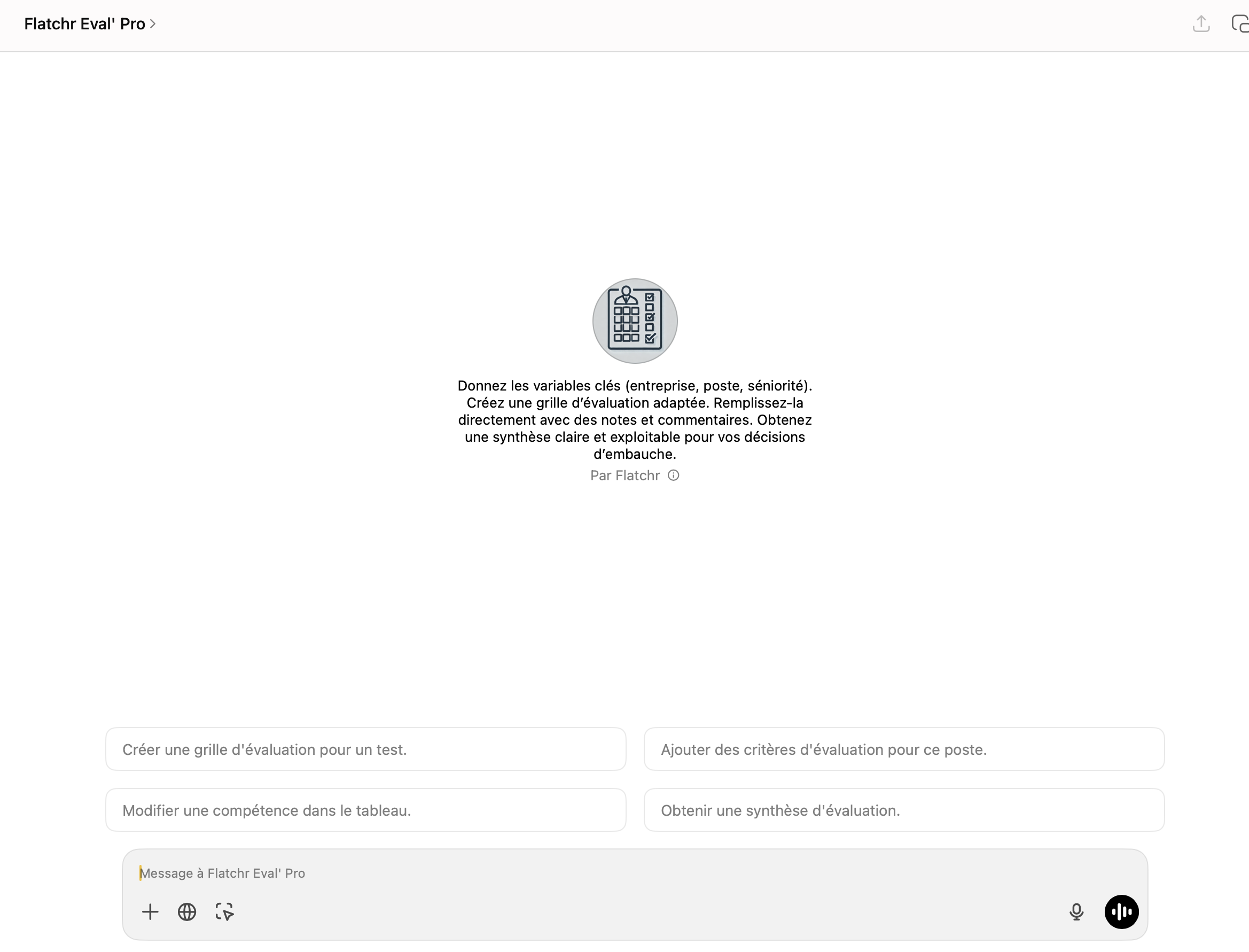 ChatGPT Prompt grille d'évaluation d'entretien