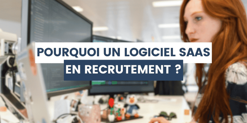 femme qui utilise un logiciel Saas en recrutement