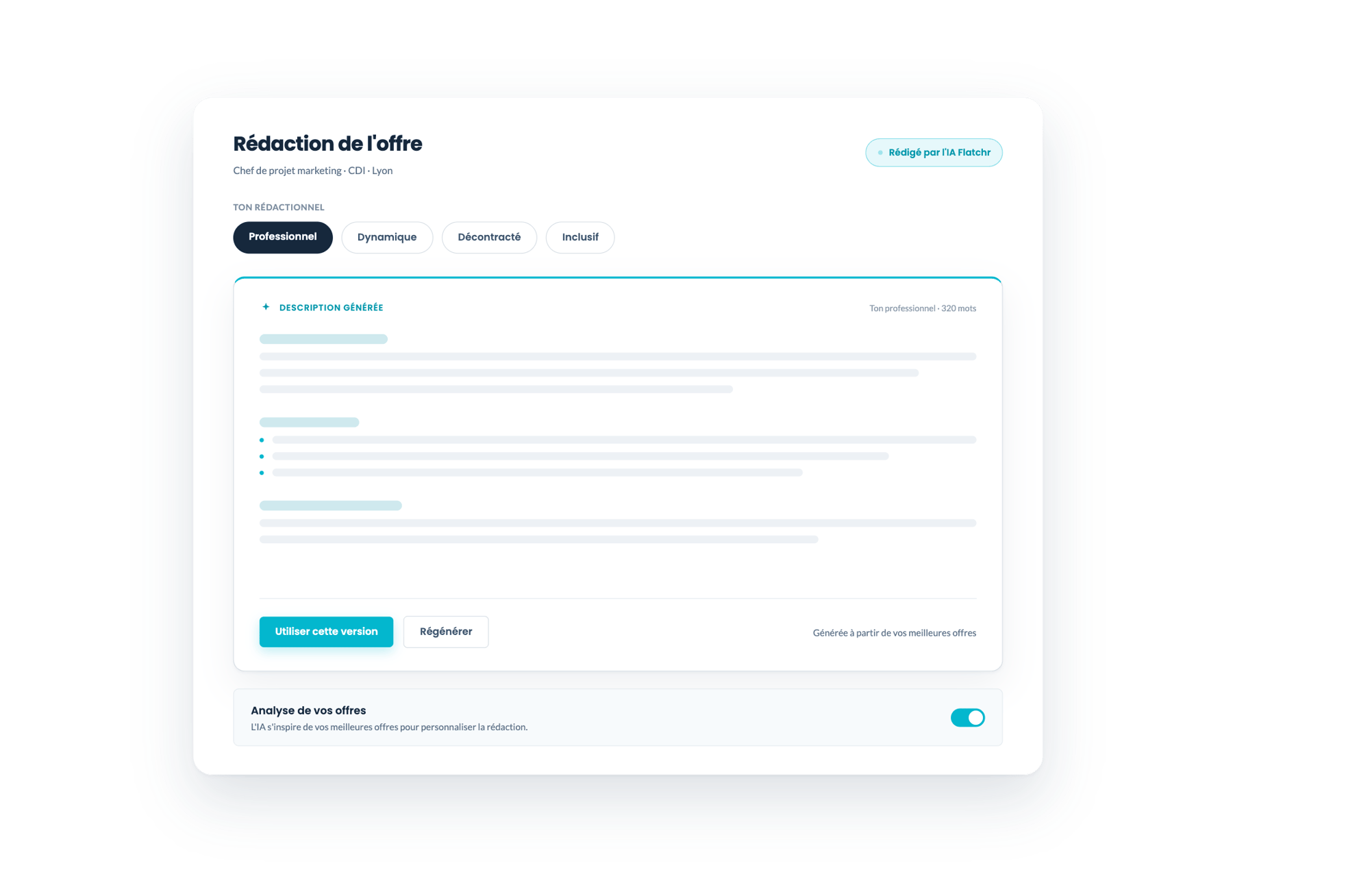 Redaction IA - Mockup-selection