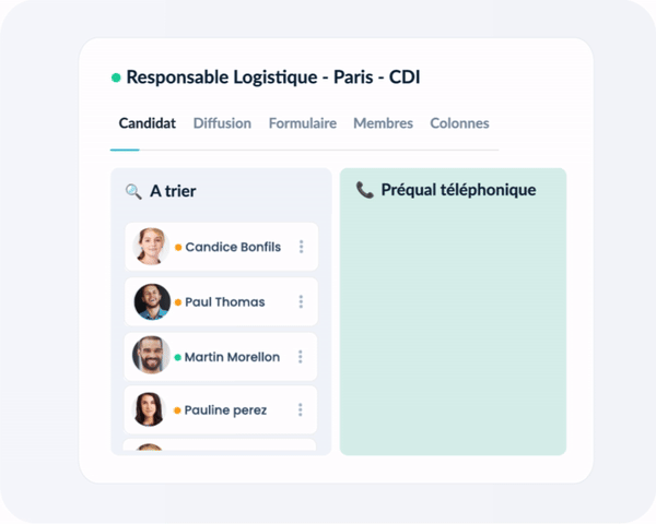 Gestion de candidats