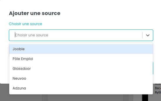 Ajout de source manuelle