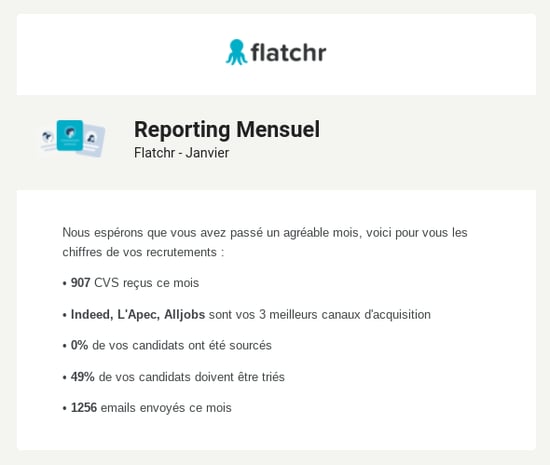 rapport mensuel