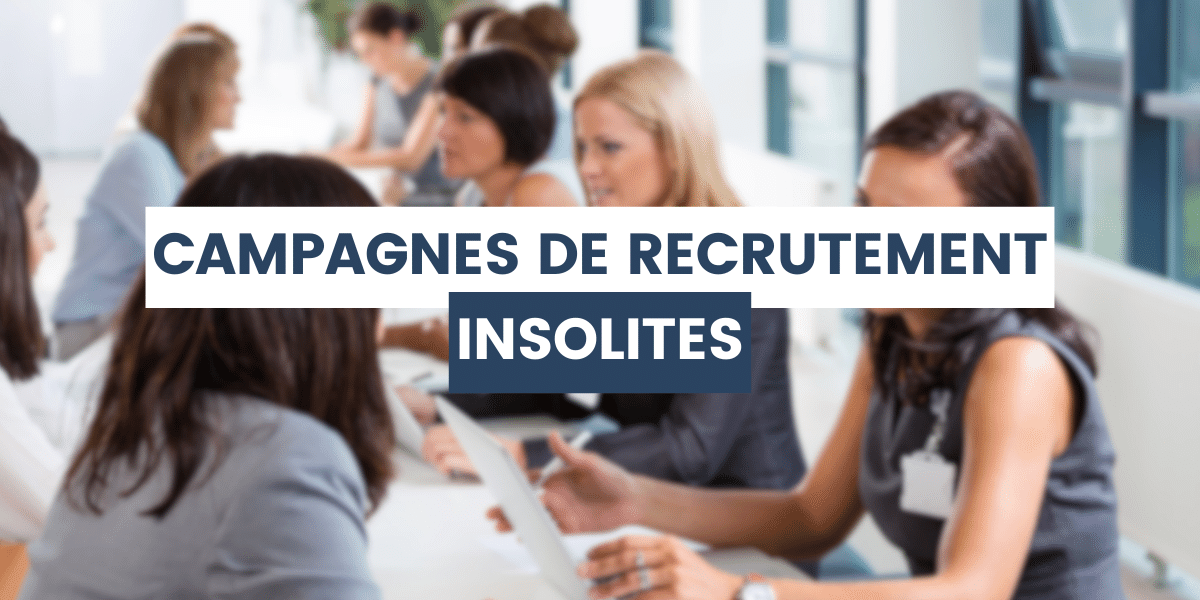 personnes en jobdating qui parlent de campagnes de recrutement insolites