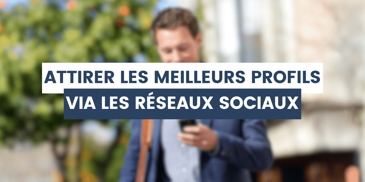 Homme qui attire les meilleurs candidats sur les réseaux sociaux