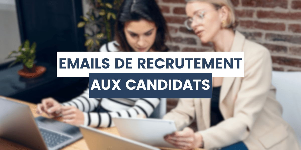 RH qui préparent les emails de recrutement à envoyer aux candidats