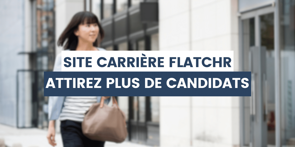 candidate qui marche vers une entreprise avec un bon site carrière