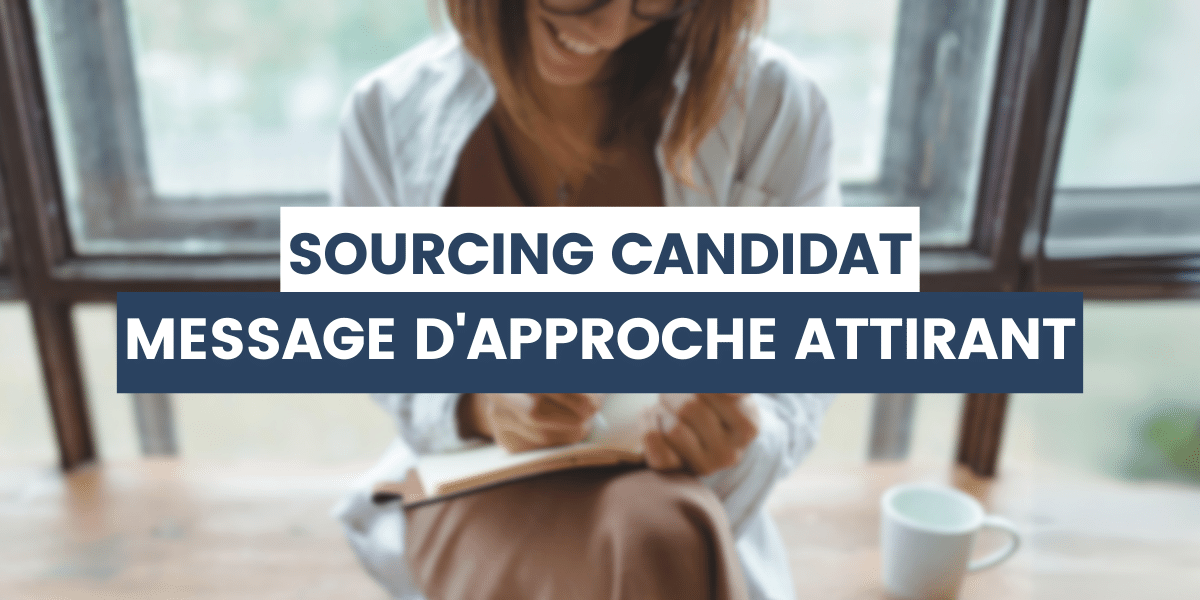 RH qui prépare un message d'approche attirant sourcing